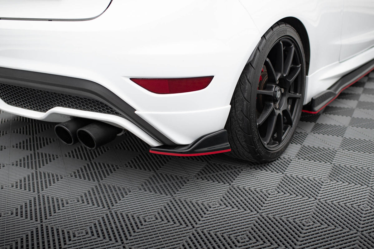 Sideflaps bak V.2 til Ford Fiesta ST MK7 Facelift sett ovenfra