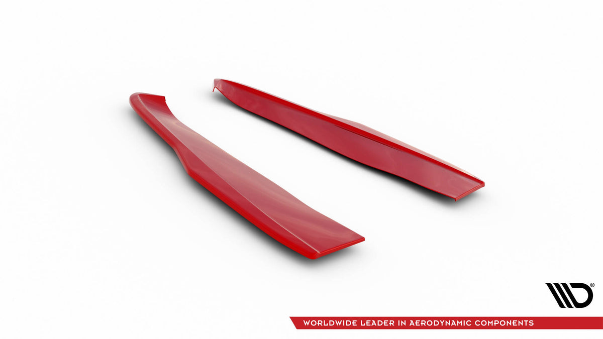 Sideflaps bak fra Maxton Design til Ford Mustang GT, venstre og høyre del ovenfra