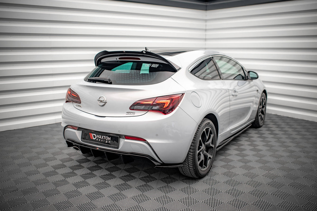 Maxton Design bakre sidesplittere V.2 for Astra GTC OPC-Line, sett ovenfra