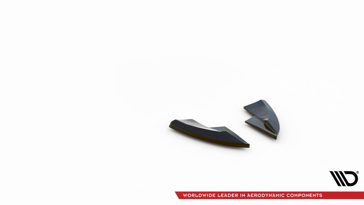 Sort sideflaps i ABS-plast til Opel Astra GTC OPC-Line J, produktbilde forfra