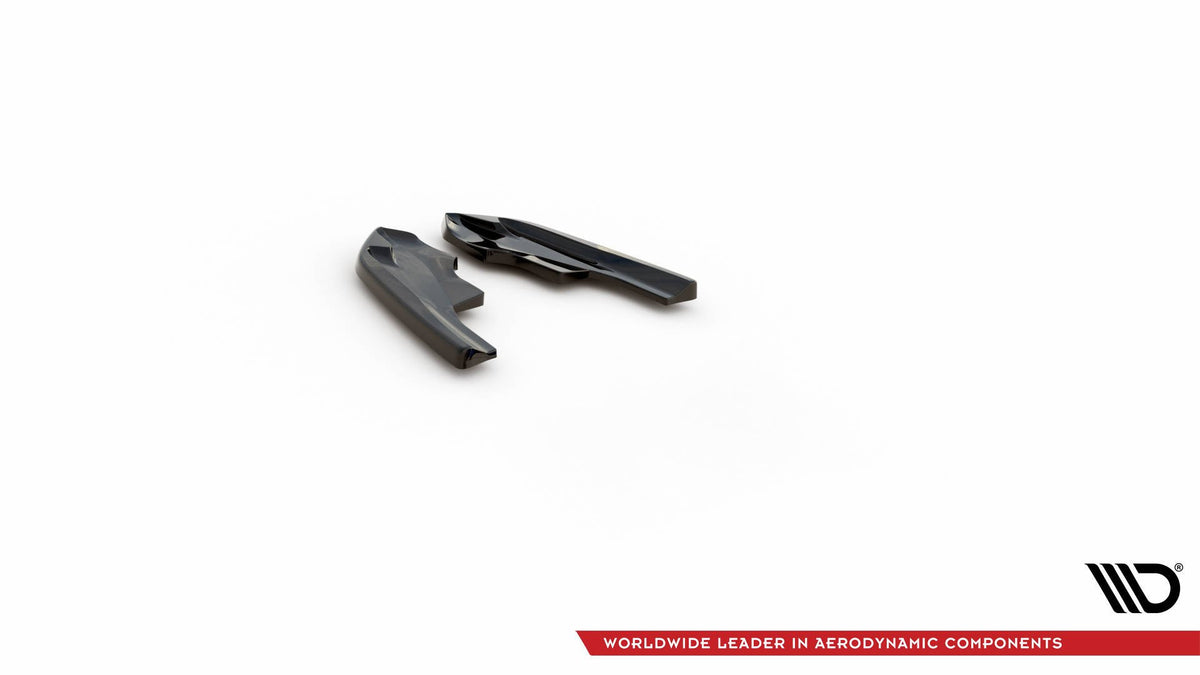 Detalj av UV-bestandig ABS-overflate på sidesplitter bak til Golf R Mk8