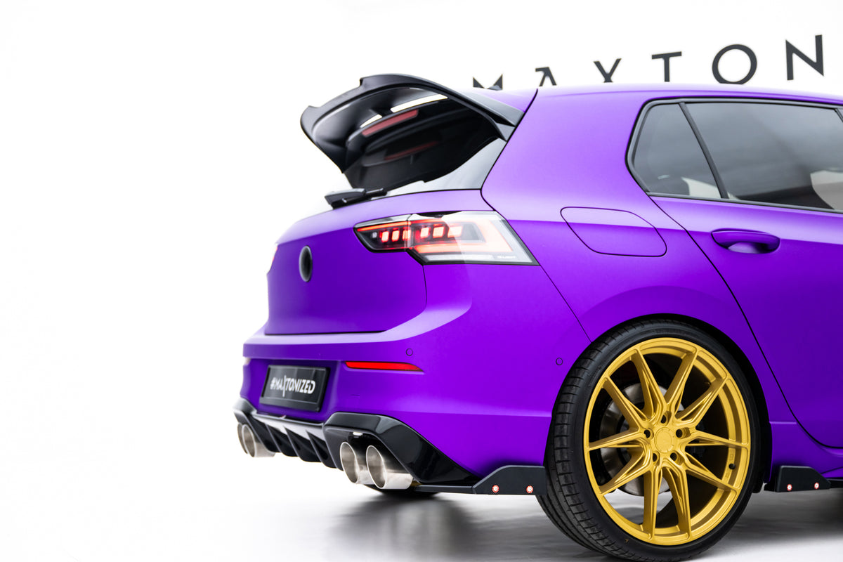 Maxton Design sidesplittere bak montert på Volkswagen Golf R Mk8