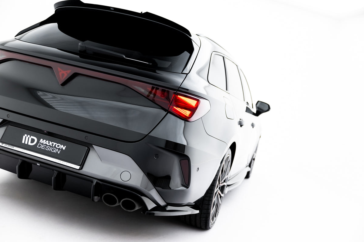Sidesplittere Bak til Cupra Leon ST Mk1 Facelift i blank sort ABS