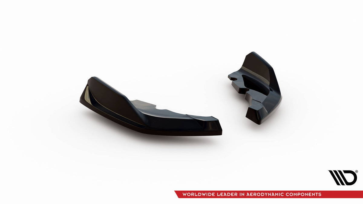 M-Maxton sideflaps bak V.9 til BMW 1-serie F40 M-Pakke – frontvinkel