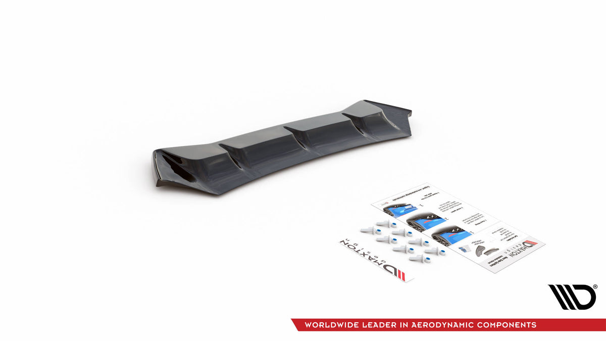 Diffuser BMW M5 F90 baksidevisning med monteringsdetaljer
