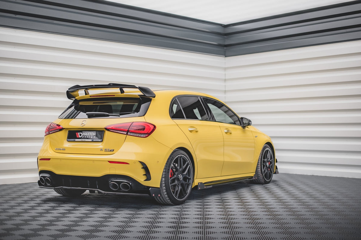 Diffuser med flaps for Mercedes A 45 S W177 Aero Pack sett bakfra