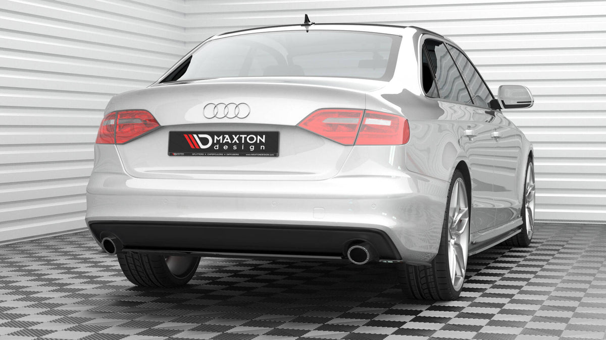 Bakre diffuser til Audi A4 S-Line B8 Facelift sett rett bakfra