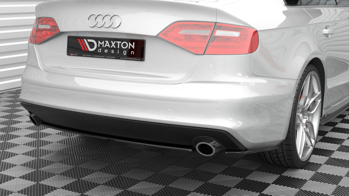 Diffuser Audi A4 B8 Facelift montert på bil i nærbilde