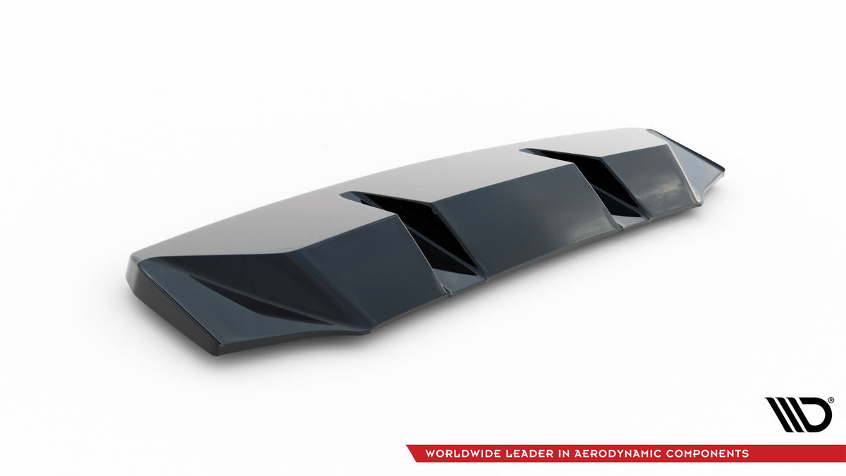 Detaljbilde av diffuser for Audi TT S 8S facelift med beskyttelsesfilm