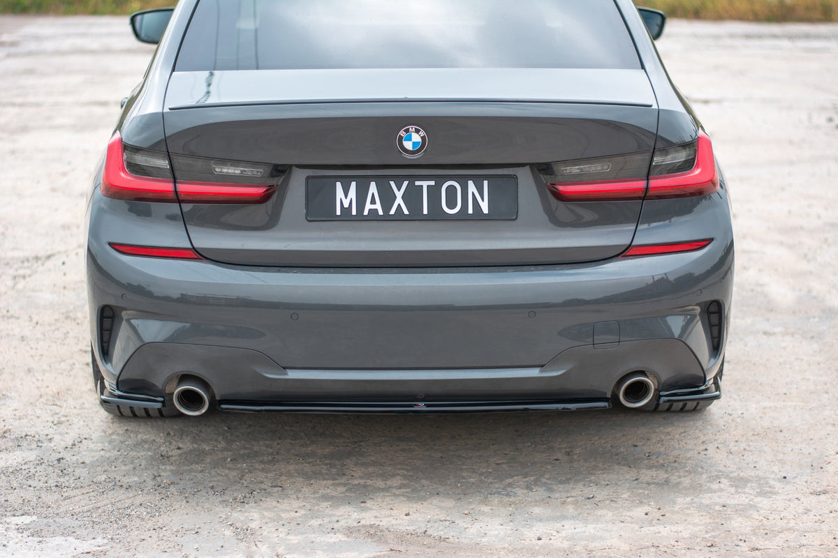 Diffuser fra Maxton Design til BMW 3-serie G20 M-Pakke sett bakfra