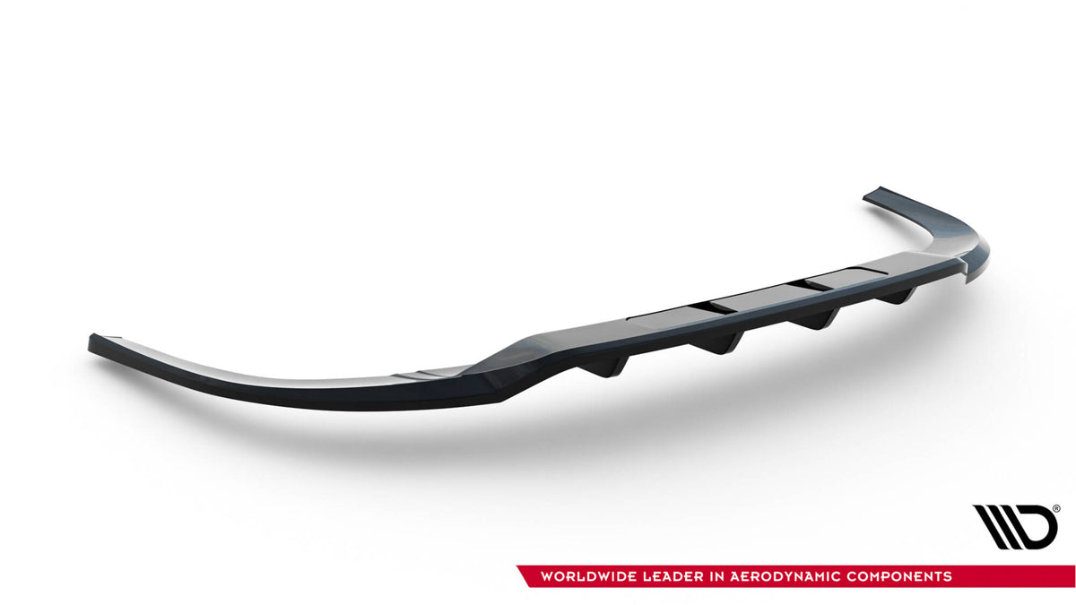 Diffuser Audi A3 8Y Sedan sett fra siden med synlig hvit stripe og aerodynamisk profil