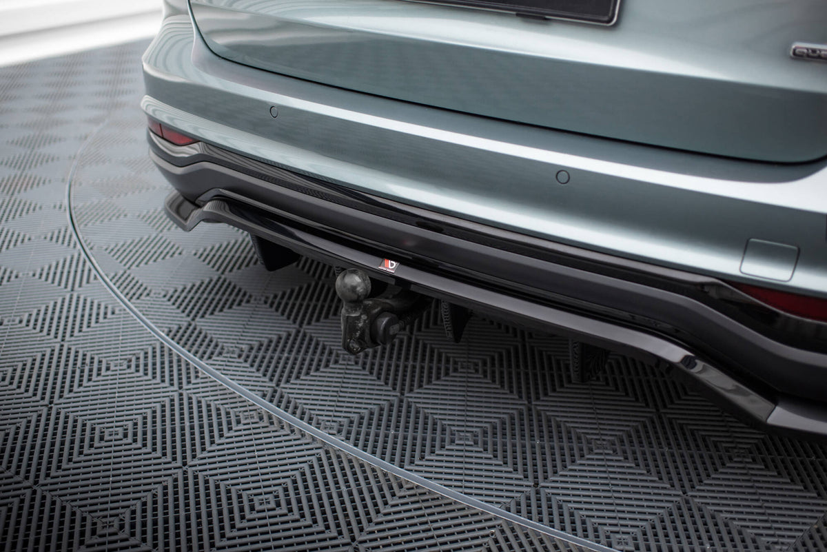 Maxton Design diffuser montert på Audi A6 Allroad C8, skrå vinkel bakfra