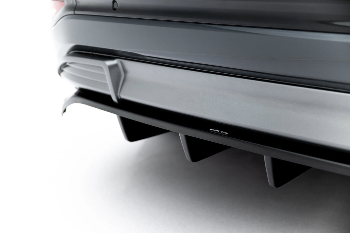 Baksplitter med vertikale ribber til Audi SQ6 e-tron Sportback Mk1