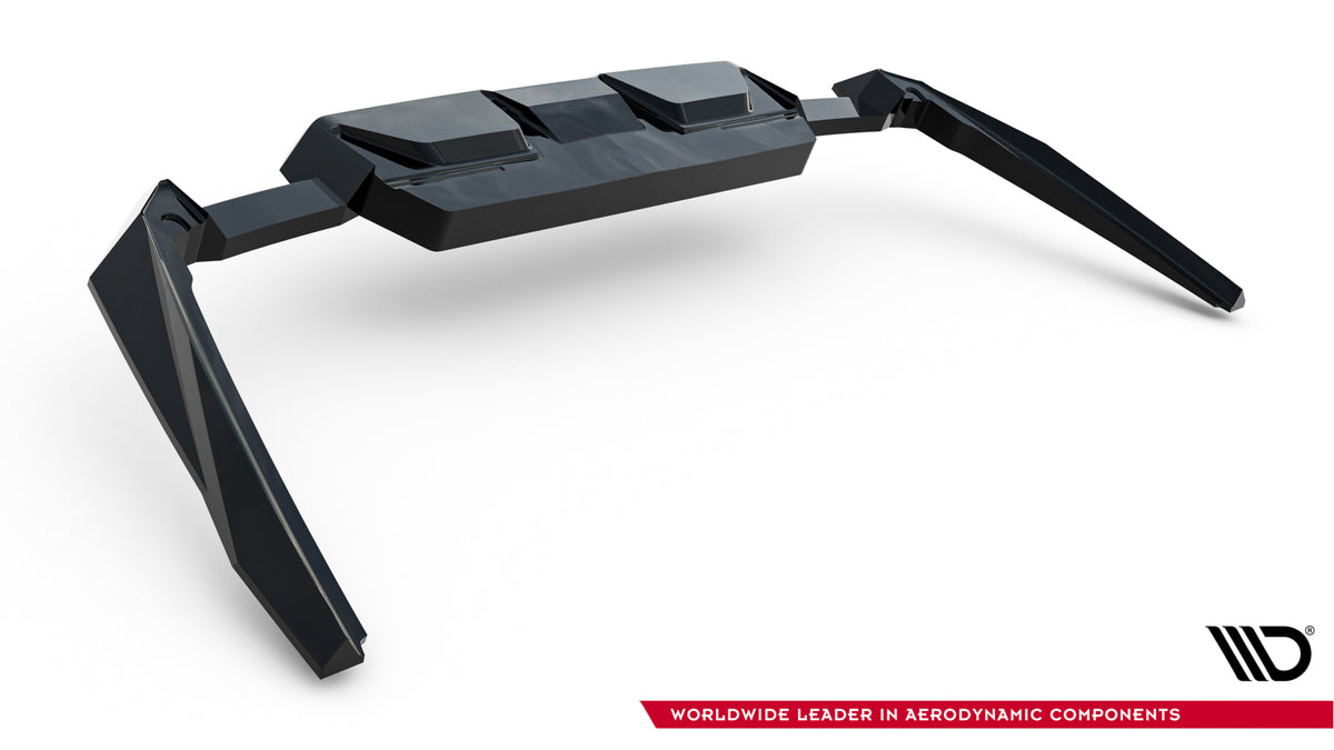 Maxton Design diffuser BMW M5 G90 Touring – sort bakre diffuser, detaljert finishvisning
