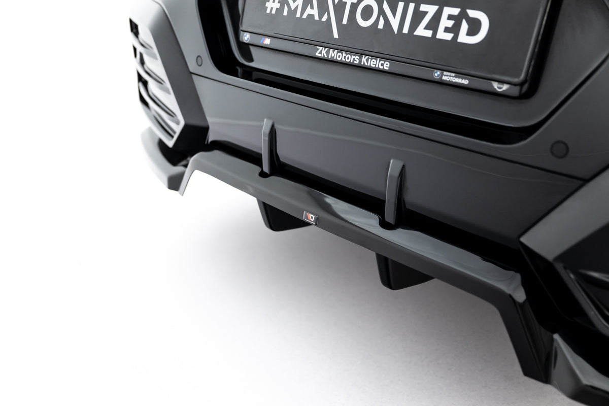 Diffuser BMW X2 U10 ABS-plast undersiden detalj