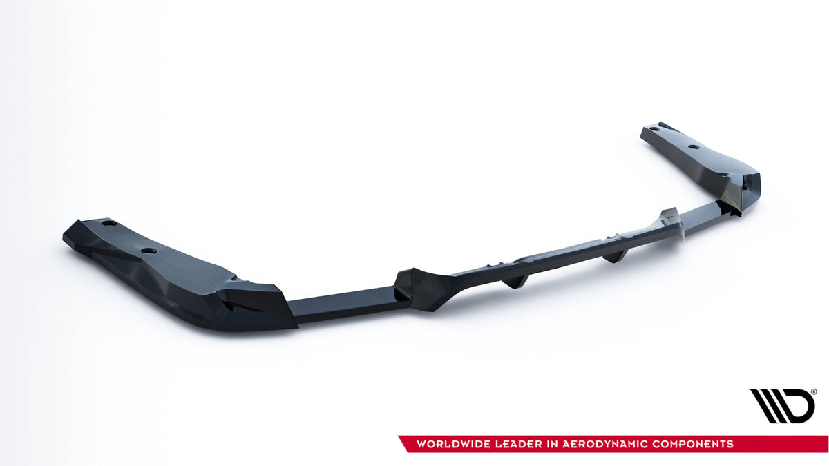 Diffuser BMW X4M F98 Facelift i matt svart finish, nærbilde
