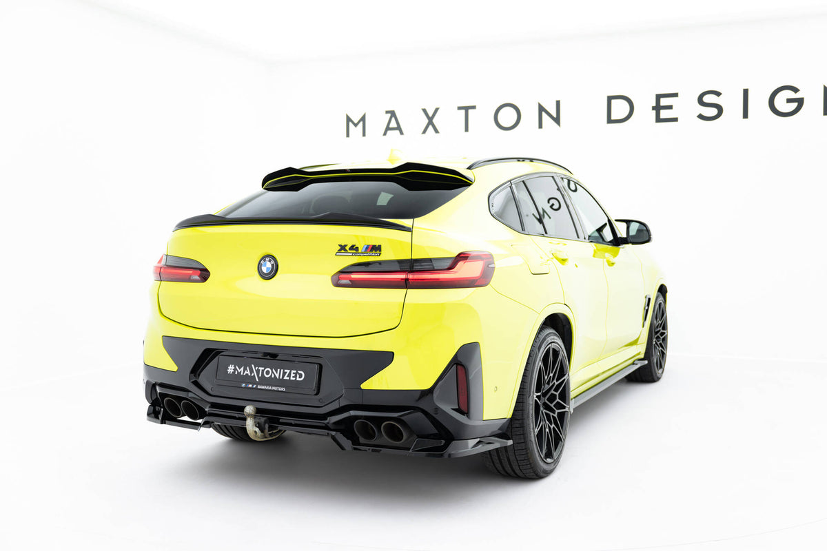 Diffuser BMW X4M F98 Facelift montert på bil, sett forfra