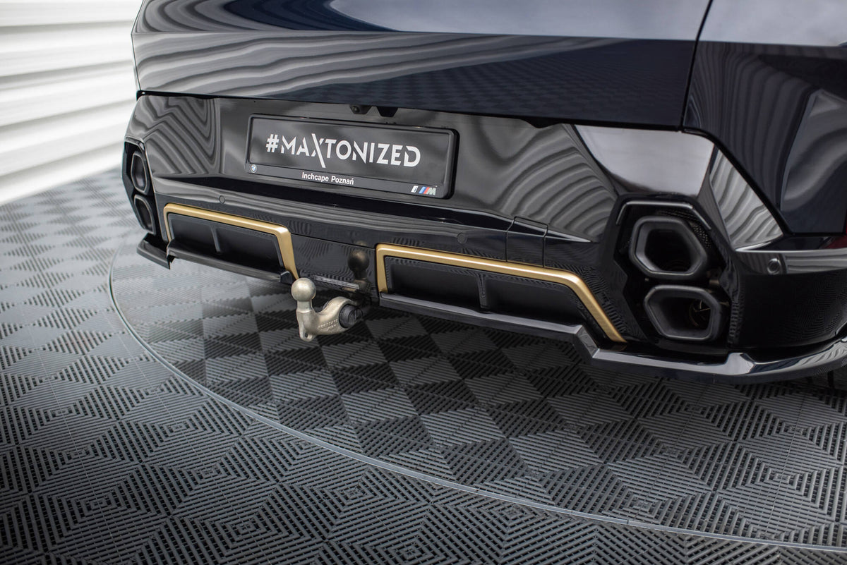 Bakre splitter med vertikale stenger for BMW XM G09 – Maxton Design diffuser