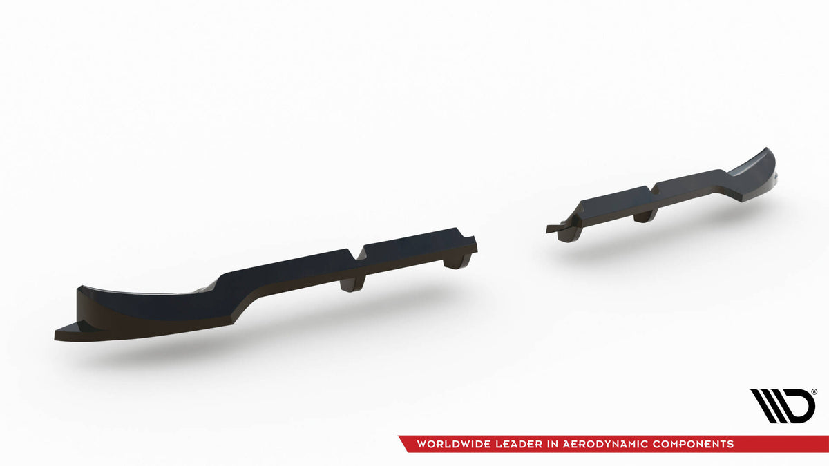Sort bakre splitter med vertikale stenger til Brabus Smart Fortwo ovenfra