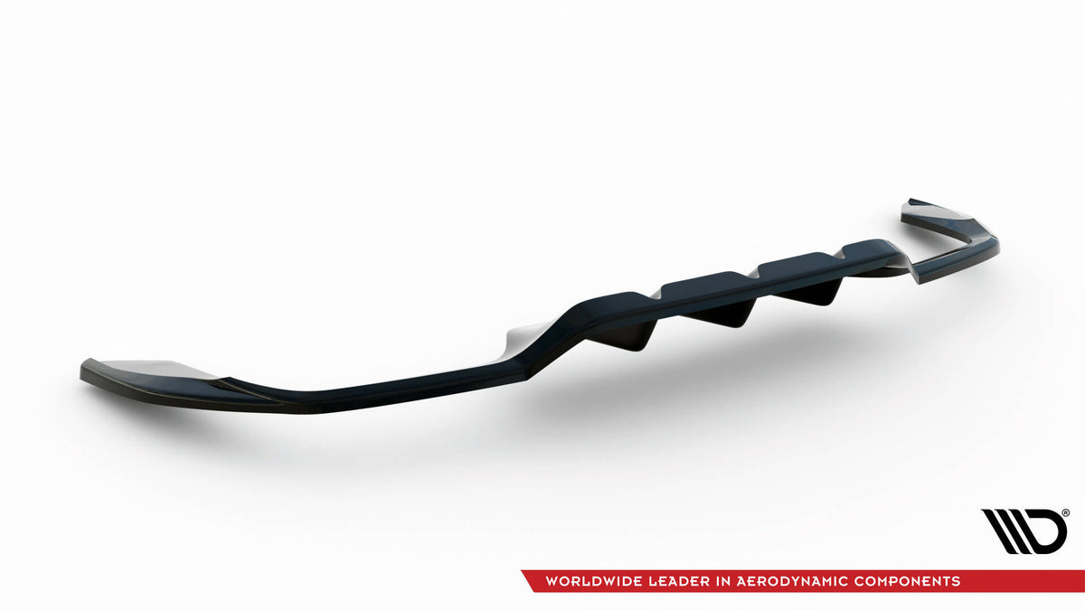 Bakre diffuser Cupra Leon Hatchback i strukturert svart, sett nedenfra