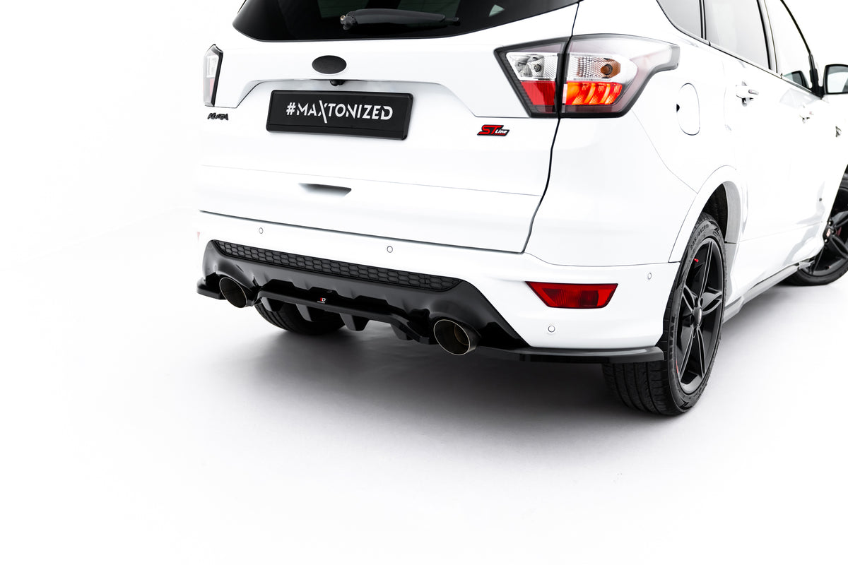 Bakre diffuser i blank sort ABS til Ford Kuga ST-Line Mk2 Facelift