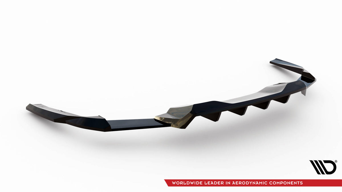 Diffuser til Ford Mustang GT MK7 vist fra siden med detalj av overflate