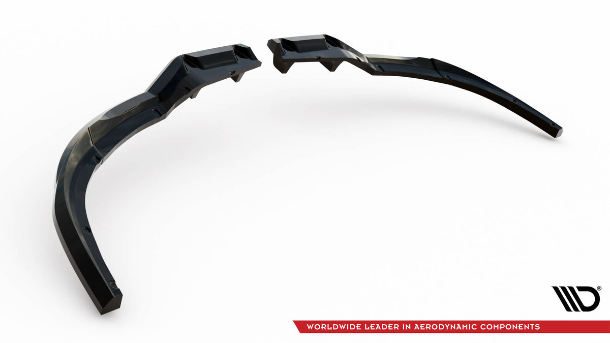 Bakre splitter fra Maxton Design montert på Ford S-Max ST-Line, skrå vinkel