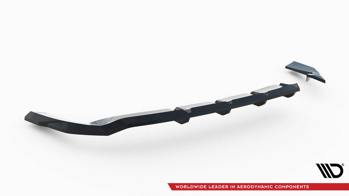 Detalj av vertikale stenger på bakre diffuser til Hyundai Tucson N-Line MK4