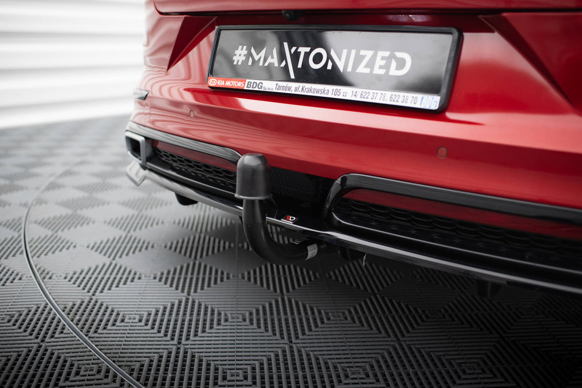 Nærbilde av diffuser i sort ABS-plast for Kia ProCeed GT-Line MK1