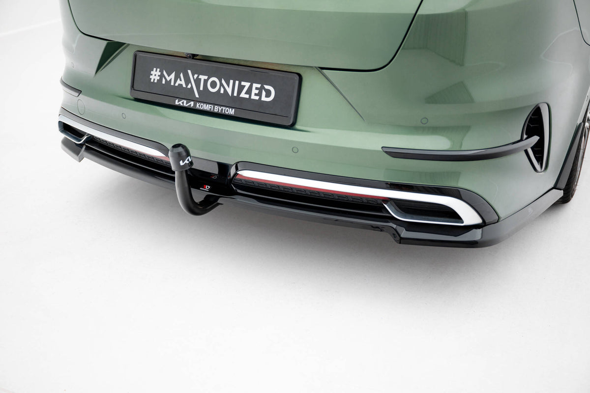 Diffuser med vertikale stenger for Kia Proceed GT-Line Facelift sett bakfra