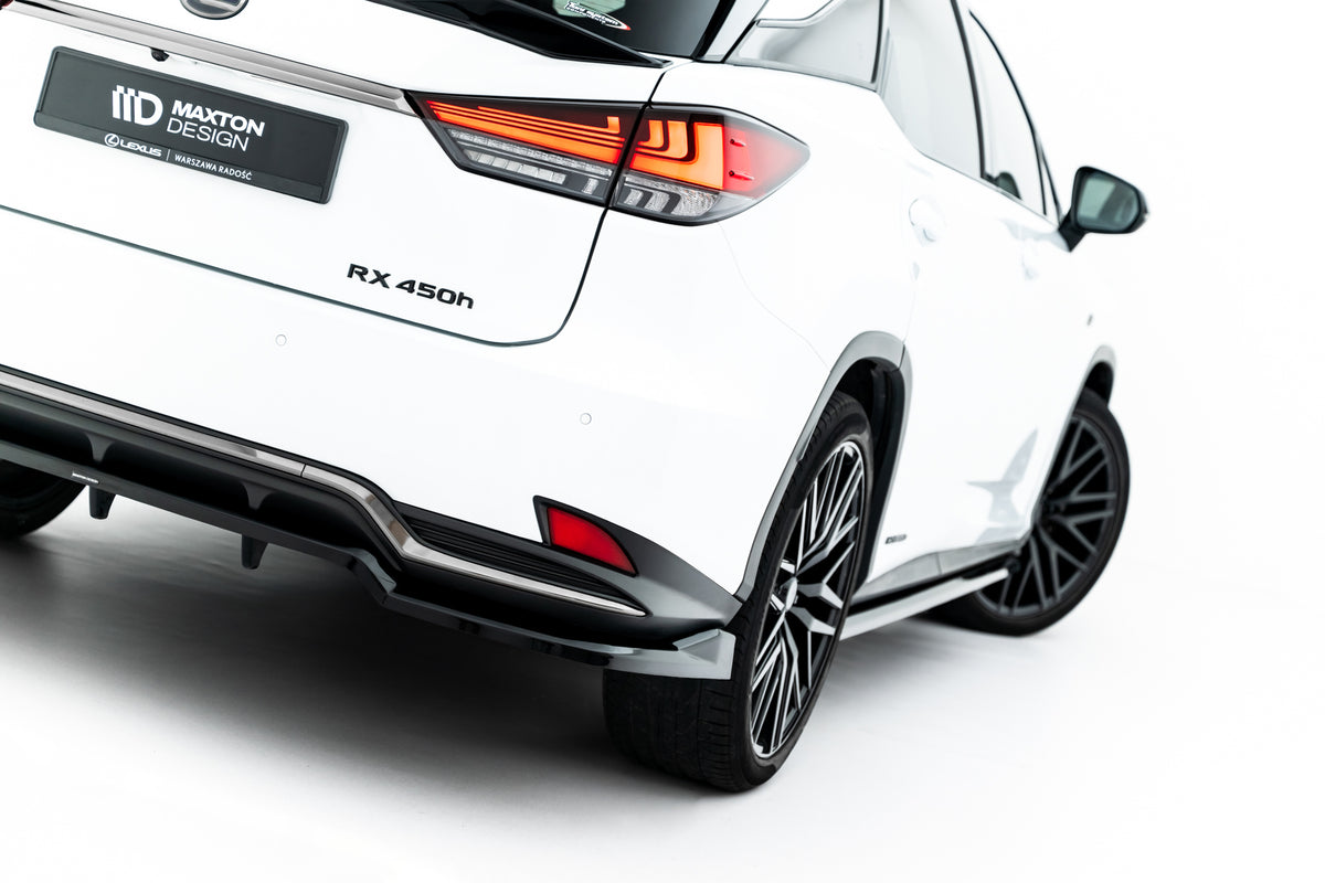 Baksplitter til Lexus RX Mk4 Facelift sett fra siden i skråvinkel