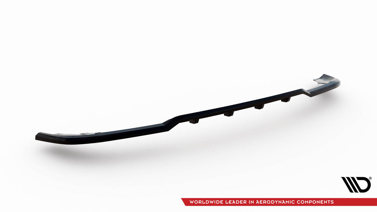 Maxton Design bakre splitter for A45 AMG W176 vist i strukturert svart