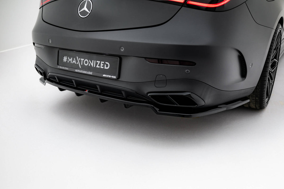 Diffuser med vertikale stenger for Mercedes CLE AMG-Line C236, sett bakfra
