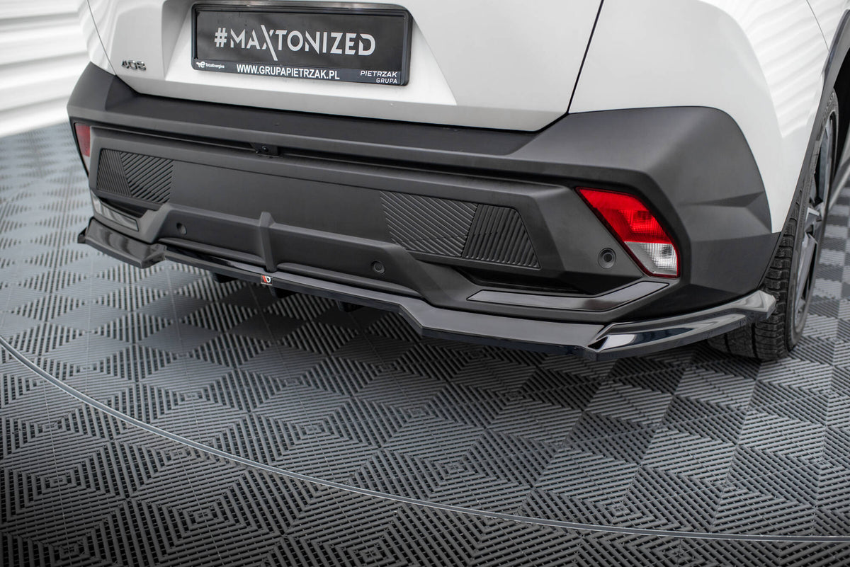 Bakre diffuser med vertikale stenger til Peugeot 408 MK1, sett bakfra