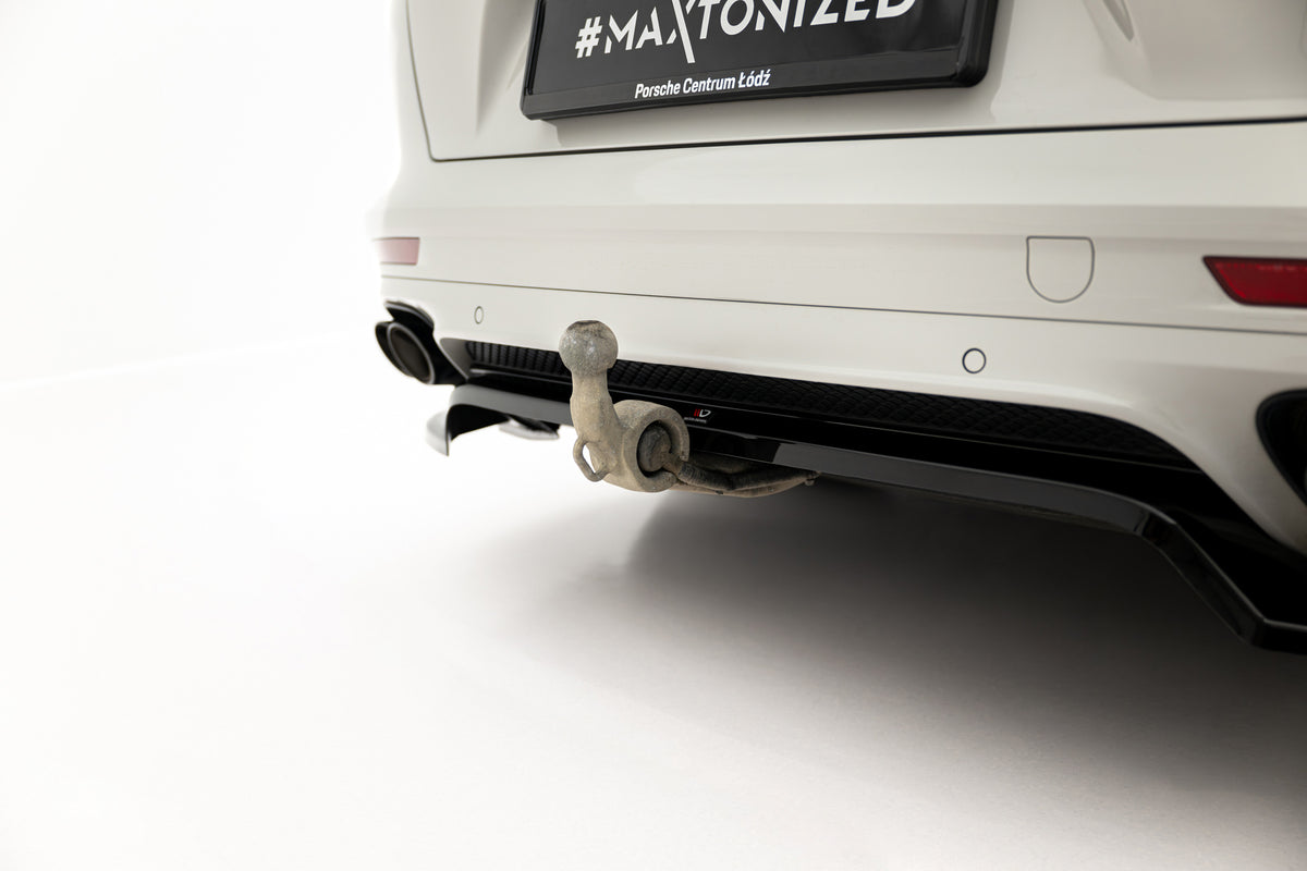 Blank sort baksplitter for Porsche Panamera GTS 971 Facelift sett fra siden