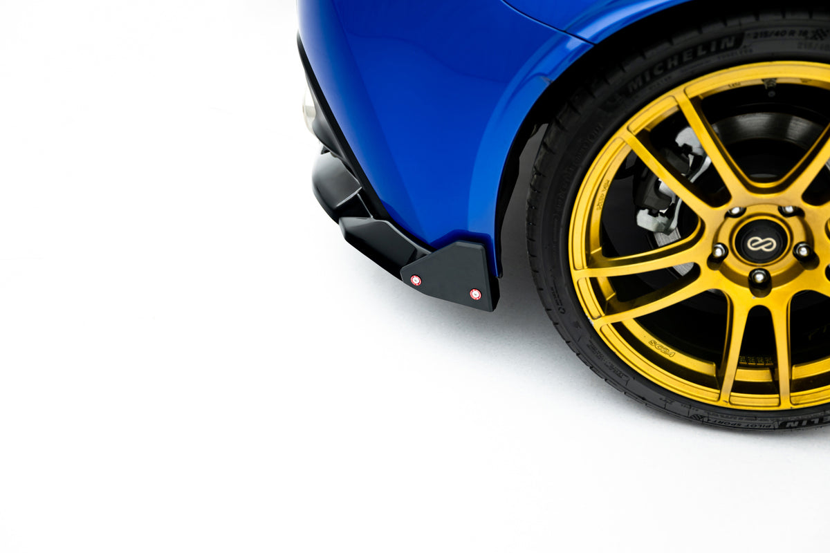 Baksplitter med flaps montert under bakre støtfanger på Subaru BRZ Mk2
