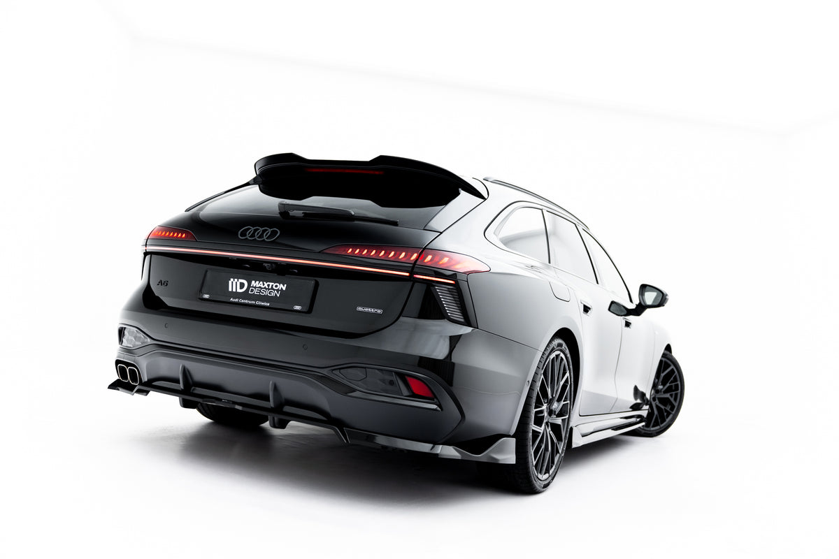 Baksplitter i Gloss Black montert på Audi A6 S-Line Sedan C9