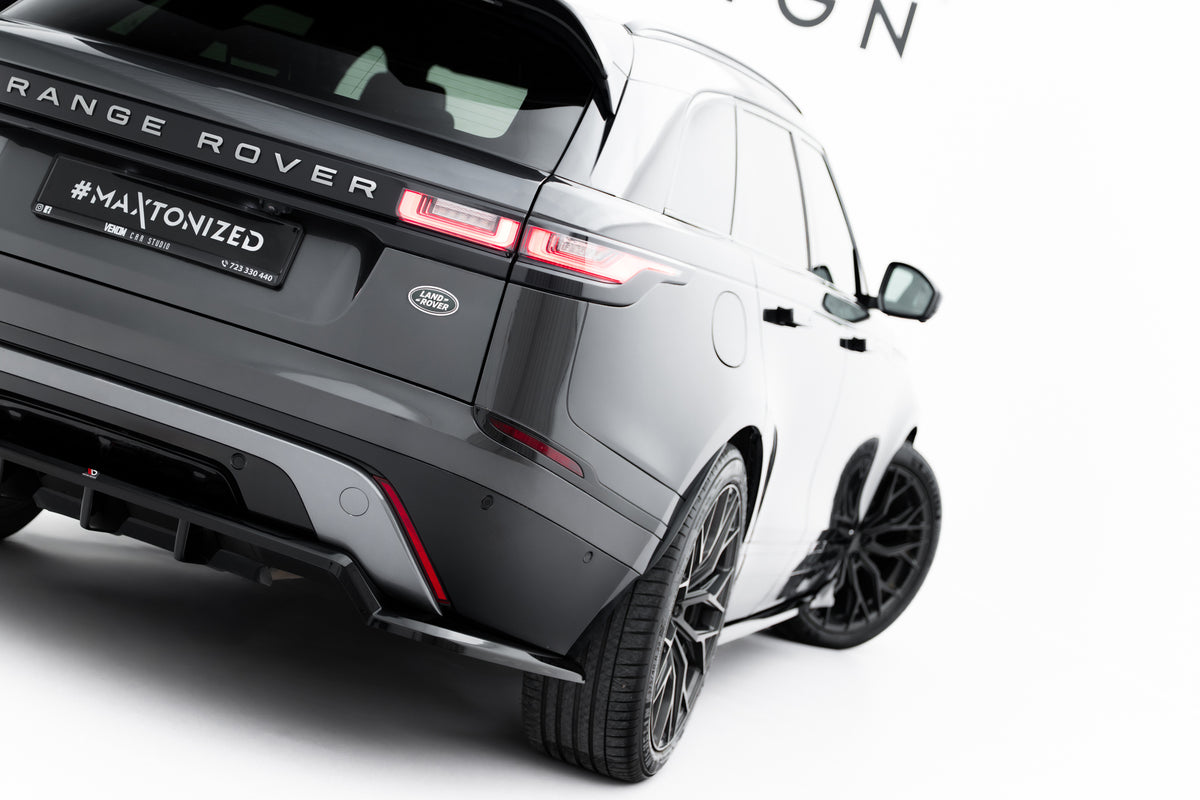 Diffuser V.2 med vertikale stenger for Range Rover Velar R-Dynamic sett bakfra