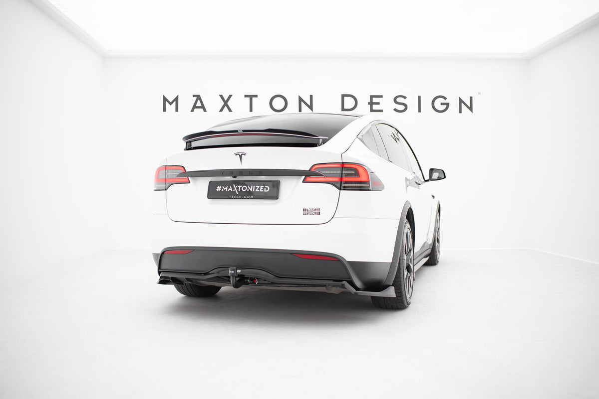 Diffuser i ABS-plast for Tesla Model X Facelift vist med monteringsflate