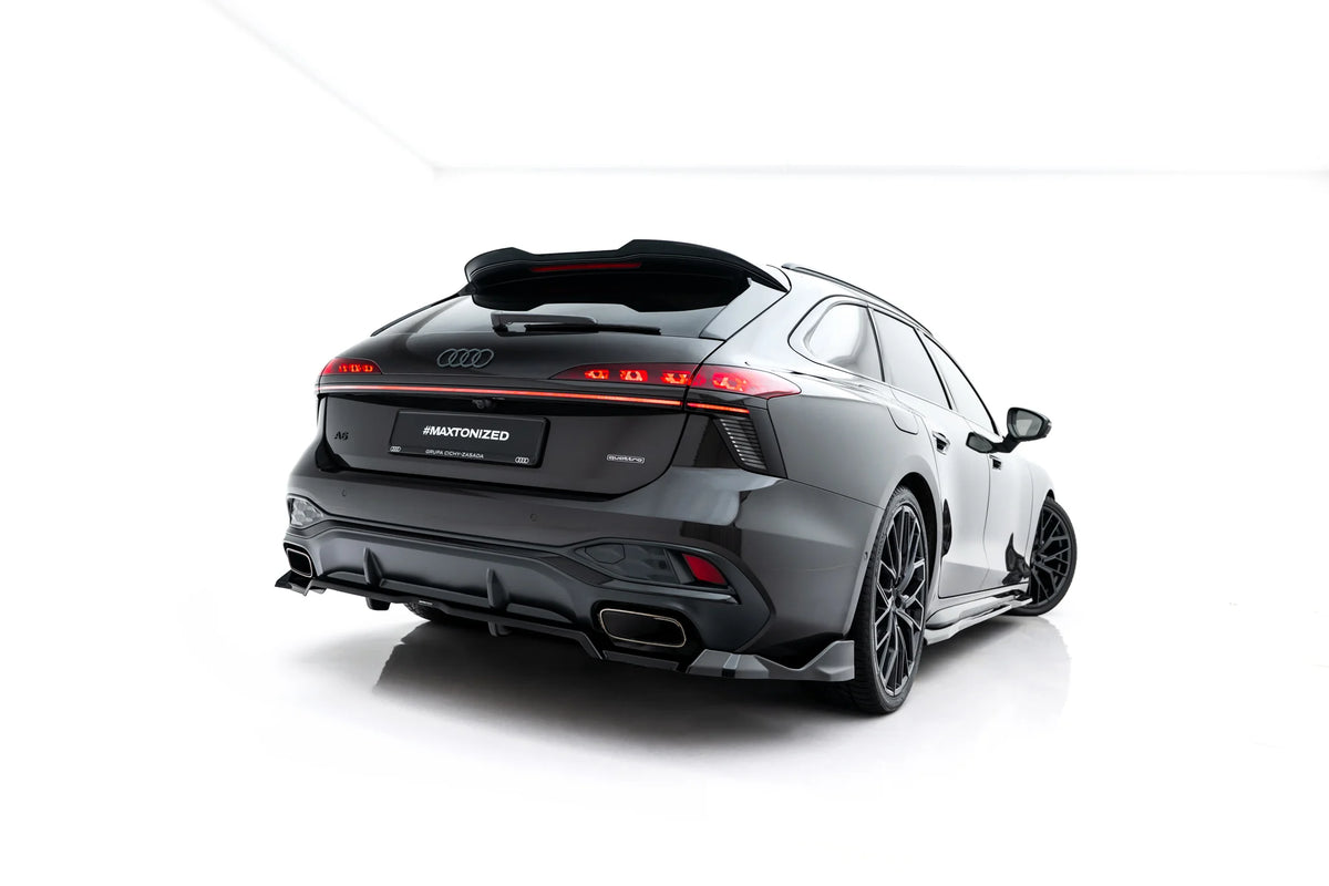 Hekksplitter i Gloss Black til Audi A6 S-Line C9 sett bakfra