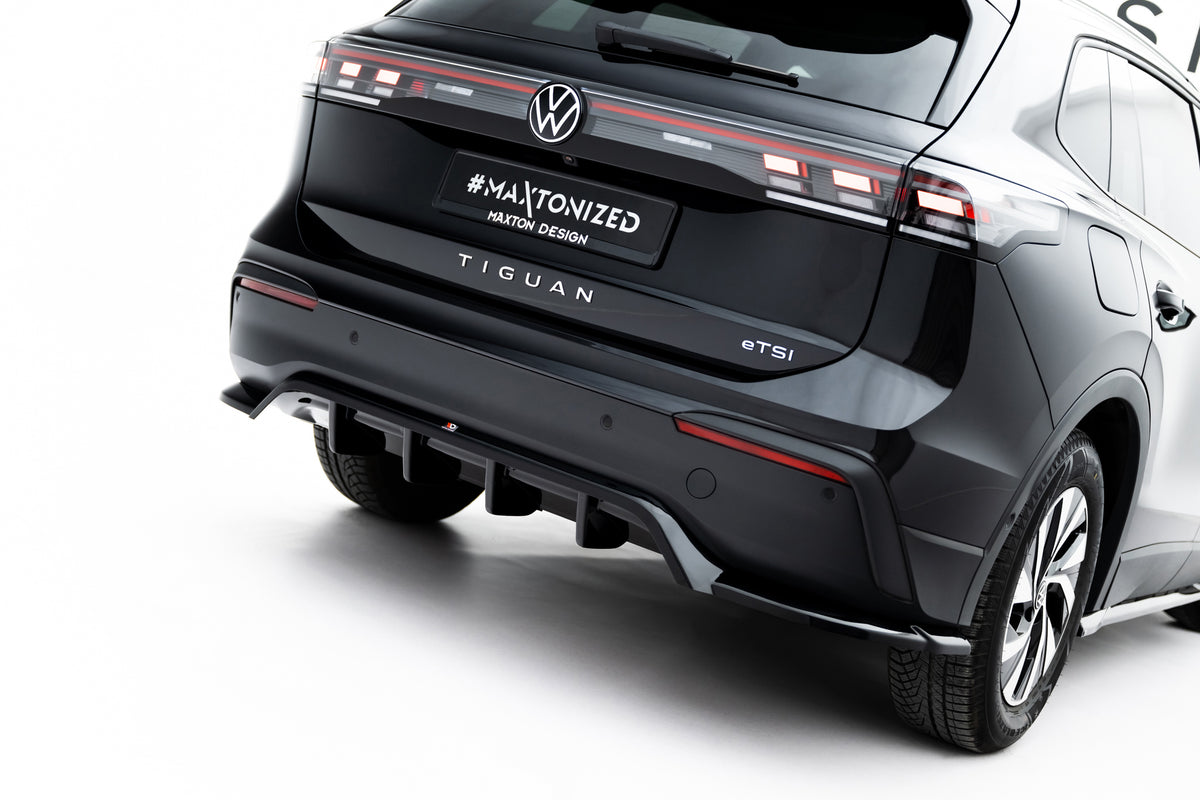 Bakre diffuser med vertikale ribber for VW Tiguan MK3 sett bakfra