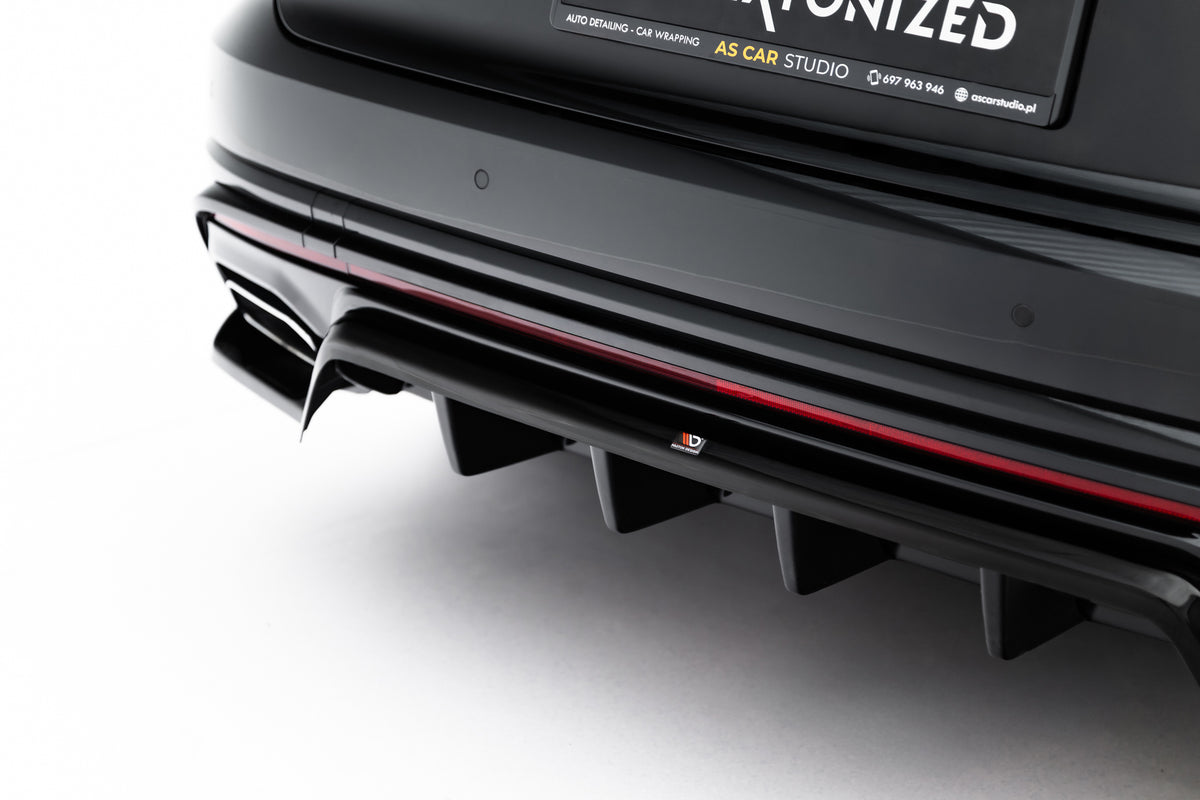 Baksplitter til VW Touareg R-Line Mk3 Facelift kompatibel med tilhengerfeste