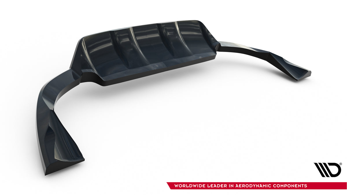 Diffuser til Volvo XC60 Facelift med valgfri fargestripe vist ved siden av