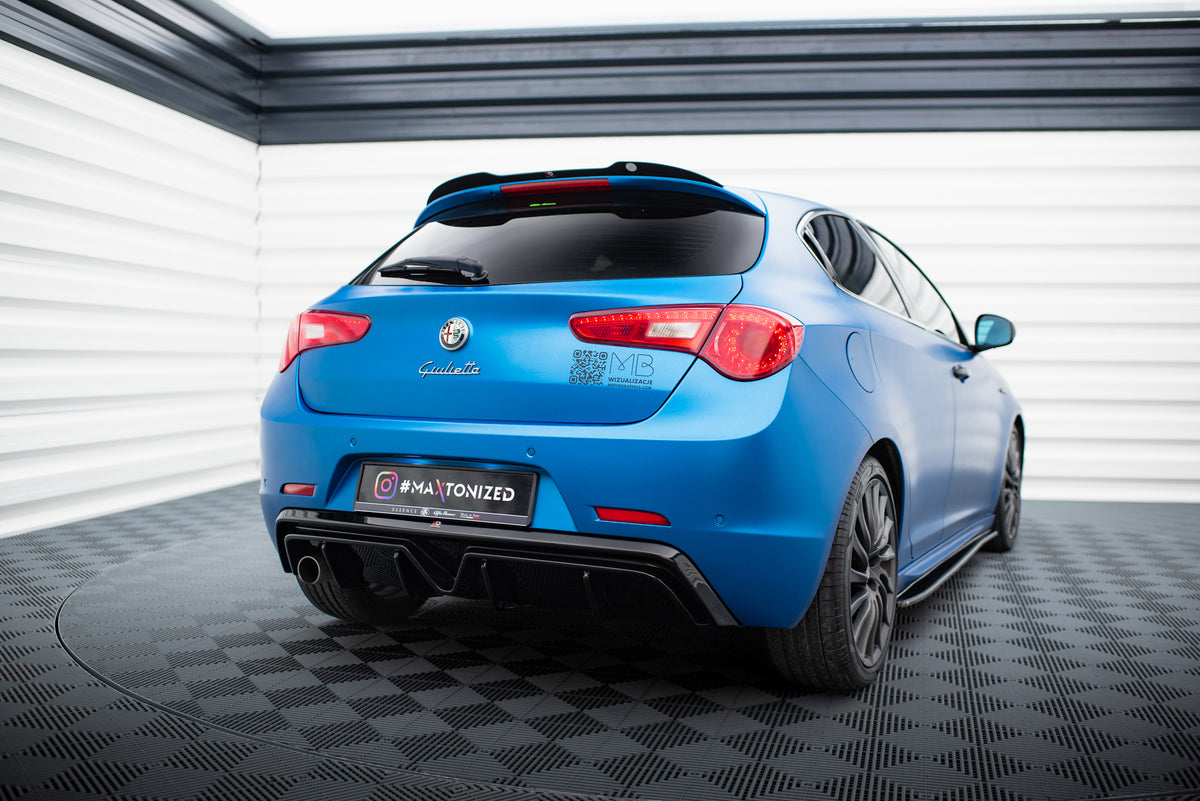 Nærbilde av diffuser i svart ABS-plast for Alfa Romeo Giulietta
