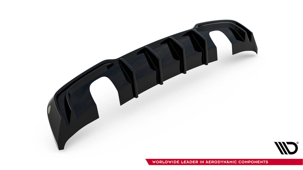 Bakdiffuser for Audi A3 S-Line 8V Facelift sett fra undersiden