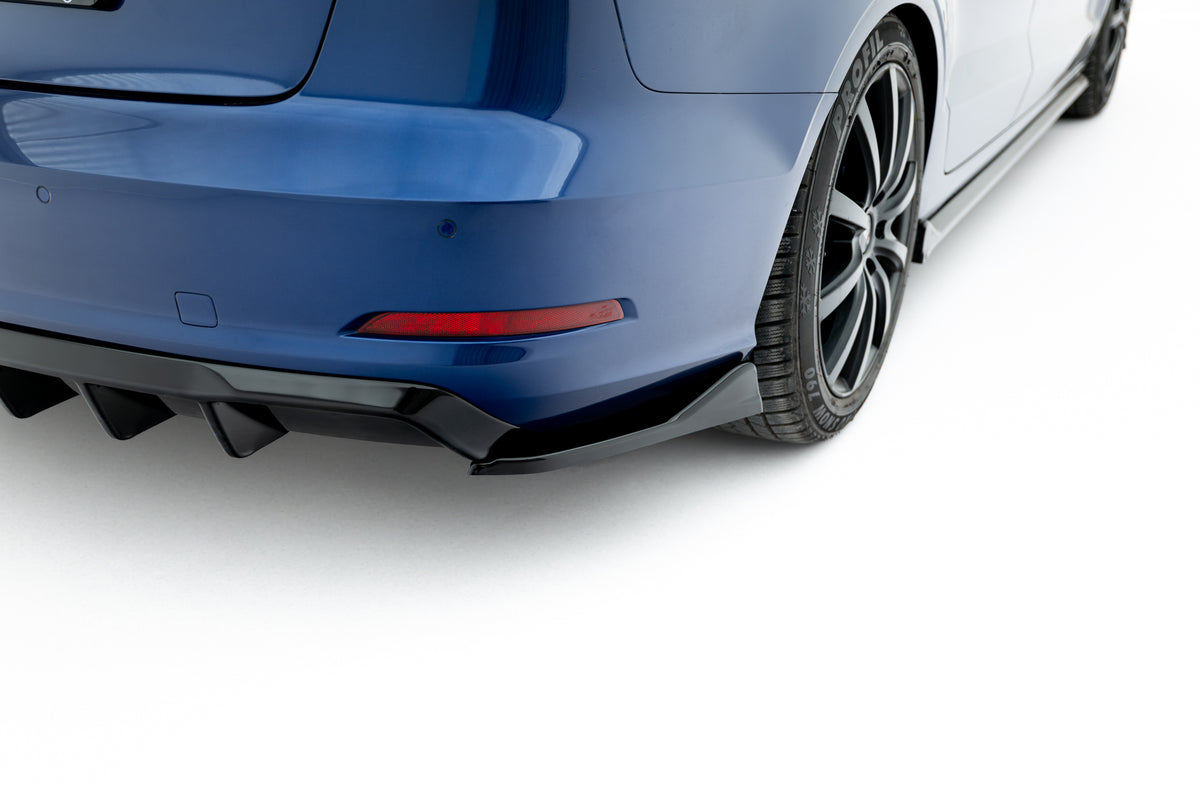 Maxton Design bakre diffuser for Audi A3 Sedan 8V sett rett bakfra
