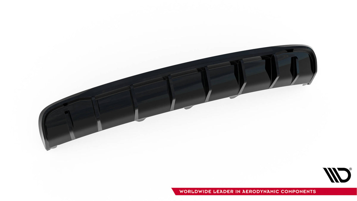 Maxton Design bakdiffuser V4 til Audi A4 B8 Facelift sett nedenfra