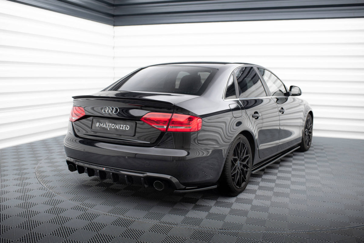 Diffuser Maxton Design montert på Audi A4 B8, sett bakfra