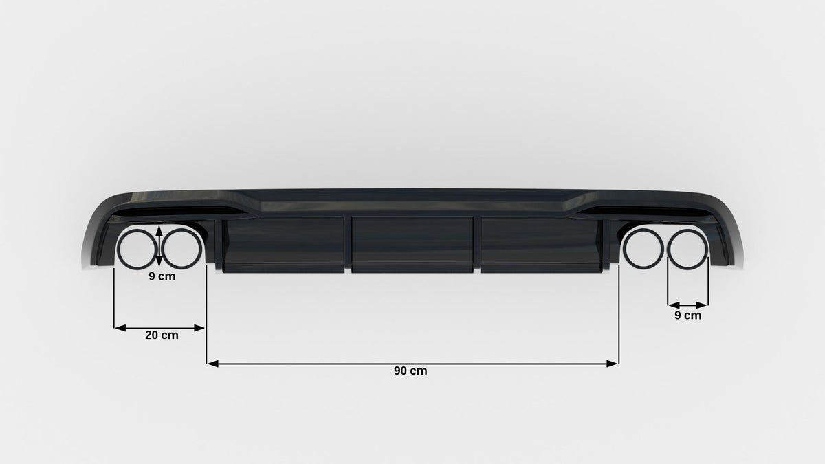 Maxton Design bakvalance for Audi A5 8T Facelift produktbilde forfra