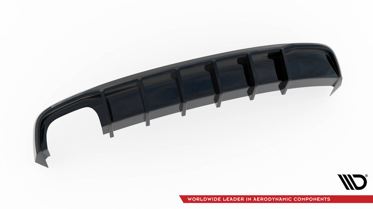 Maxton Design bakre valance-erstatning til Audi A5 Sportback 8T vist fra undersiden